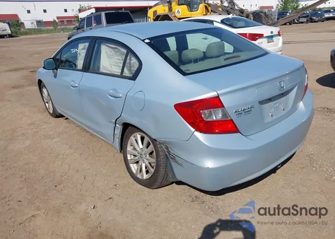 2012 Honda Civic Ex z USA, uszkodzony, nr VIN 2HGFB2F83CH503553
